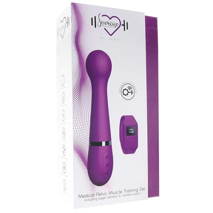 Sexercise Kegel Wand Training Set in Purple Shots Toys Female Sex Toys