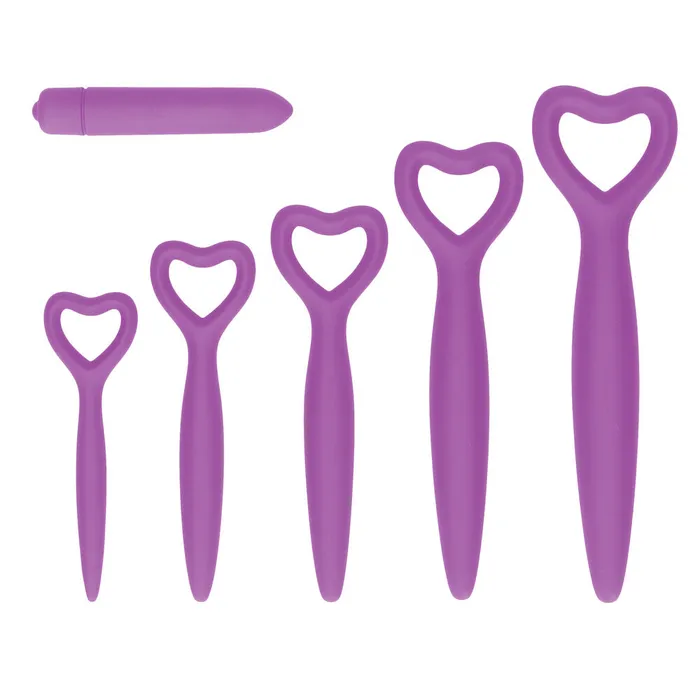 Shots Toys Anal Ouch Silicone Vaginal Dilator Set Purple