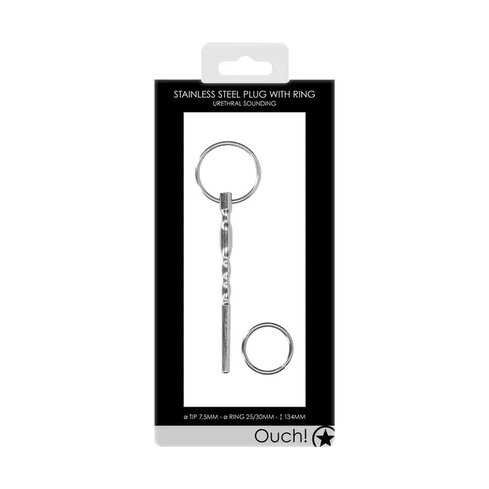 Shots Toys Male Sex Toys Ouch Stainless Steel Pug With Ring Shots Toys Male Sex Toys Ouch Stainless Steel Pug With Ring