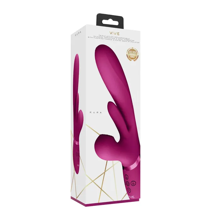 Shots Toys Vibrators Vive Kura Triple Action Stimulator