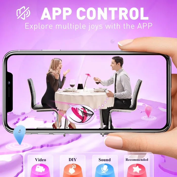 Sohimi Vibrators VINCE Tragbarer GPunkt und Klitorisstimulator mit AppSteuerung