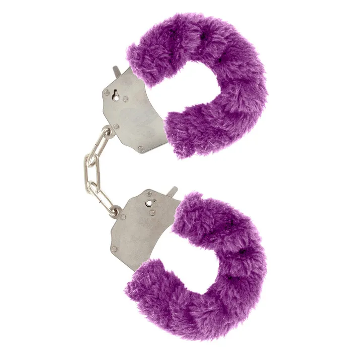 Toy Joy Sex Toys ToyJoy Furry Fun Wrist Cuffs Purple Vibrators