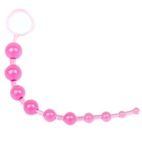 Various Toy Brands Anal Pink Chain Of 10 Anal Beads
