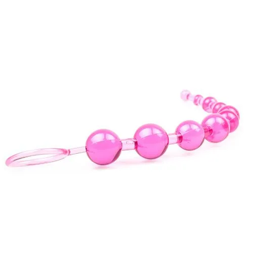 Various Toy Brands Anal Pink Chain Of 10 Anal Beads Various Toy Brands Anal Pink Chain Of 10 Anal Beads