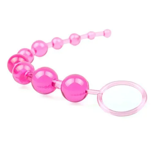 Various Toy Brands Anal Pink Chain Of 10 Anal Beads Various Toy Brands Anal Pink Chain Of 10 Anal Beads