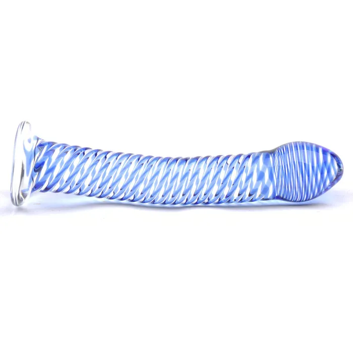Various Toy Brands Dildos Glass Dildo With Blue Spiral Design Various Toy Brands Dildos Glass Dildo With Blue Spiral Design