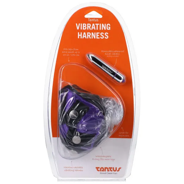 VELVET VIBRATING HARNESS PURPLE Willams Tradeing Company Vibrators
