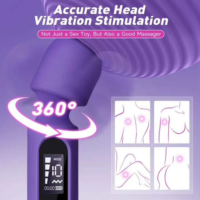 Vibrators DADUN 4 in1 Multifunctional Powerful Wand Vibrator Sex Toy Kit Sohimi Vibrators DADUN 4 in1 Multifunctional Powerful Wand Vibrator Sex Toy Kit Sohimi