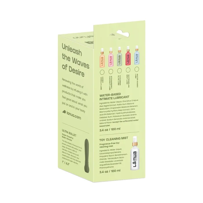 Vibrators La Nua La Nua x Femme Funn Gift Bag Ultra Bullet Mist Toy Cleaner Lube