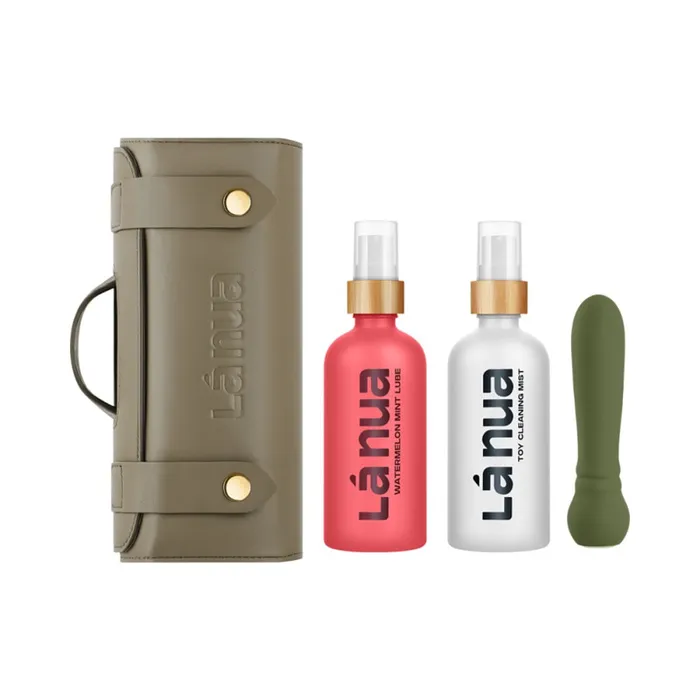 Vibrators La Nua La Nua x Femme Funn Gift Bag Ultra Bullet Mist Toy Cleaner Lube
