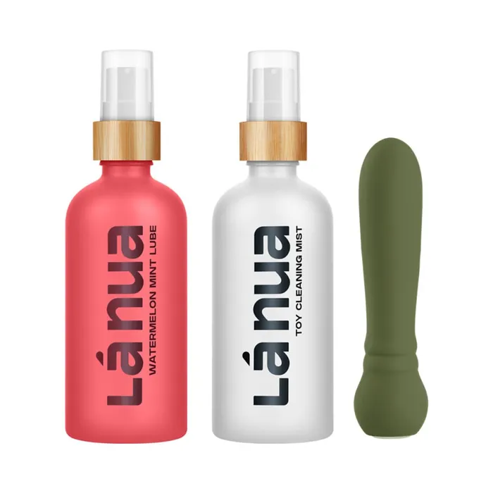 Vibrators La Nua La Nua x Femme Funn Gift Bag Ultra Bullet Mist Toy Cleaner Lube