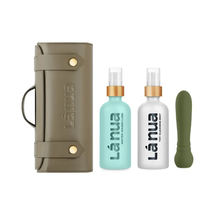 Vibrators La Nua La Nua x Femme Funn Gift Bag Ultra Bullet Mist Toy Cleaner Lube
