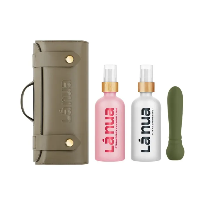Vibrators La Nua La Nua x Femme Funn Gift Bag Ultra Bullet Mist Toy Cleaner Lube