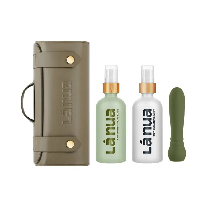 Vibrators La Nua La Nua x Femme Funn Gift Bag Ultra Bullet Mist Toy Cleaner Lube