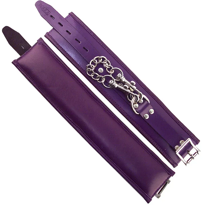 Vibrators Rouge Garments Rouge Garments Wrist Cuffs Padded Purple