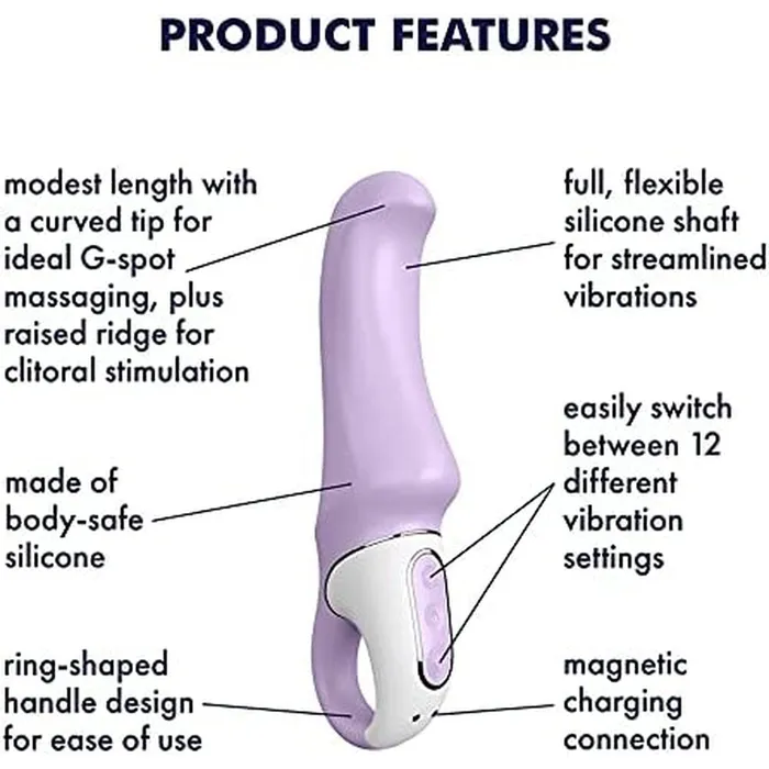 Vibrators Satisfyer Pro Satisfyer Vibes Charming Smile Rechargeable GSpot Vibrator