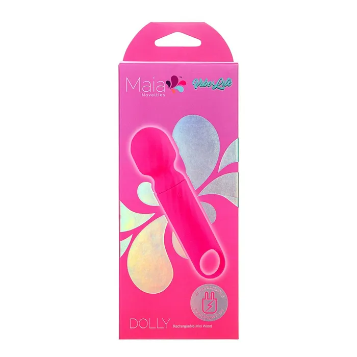 Vibrators Willams Tradeing Company DOLLY PINK SILICONE MINI WAND RECHARGEABLE Vibrators Willams Tradeing Company DOLLY PINK SILICONE MINI WAND RECHARGEABLE