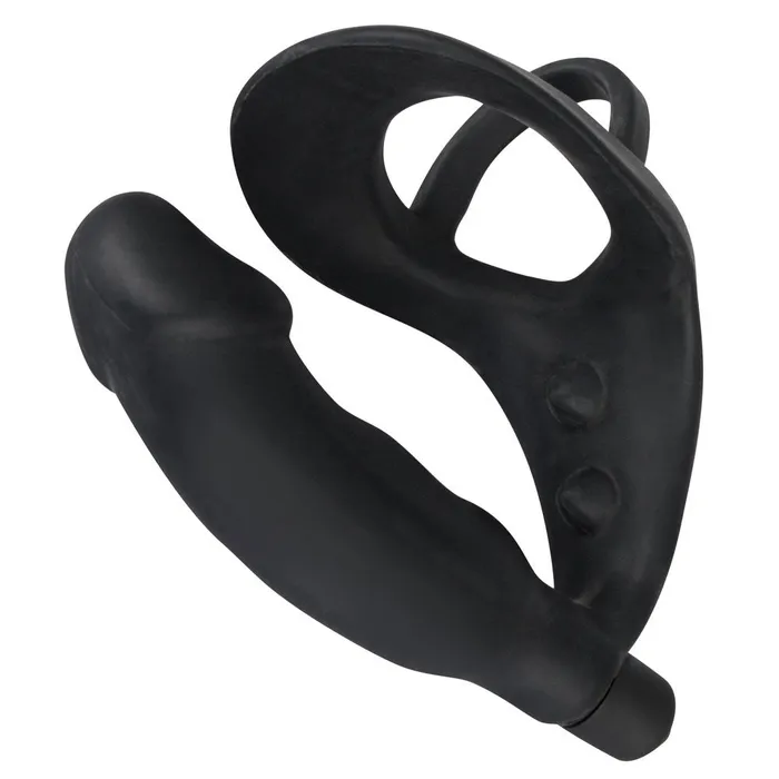 You2Toys Male Sex Toys Black Velvets Cock Ring And Vibrating Anal Plug