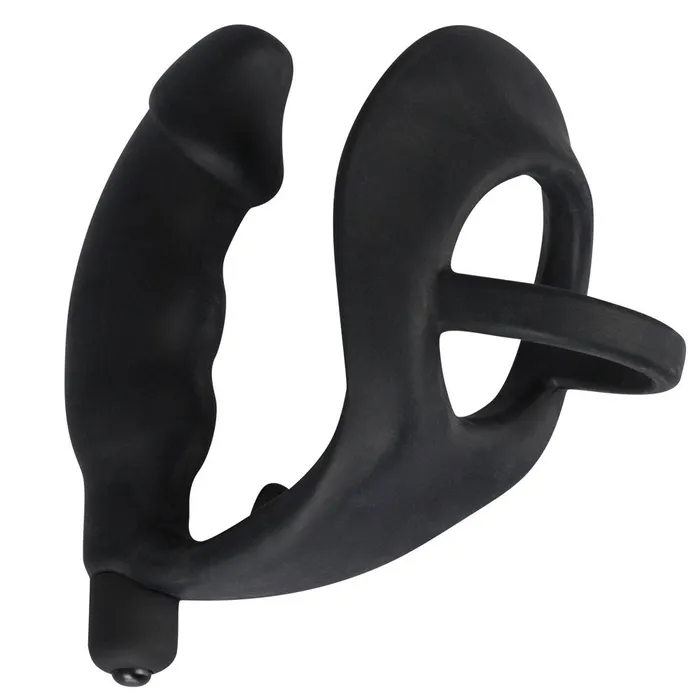 You2Toys Male Sex Toys Black Velvets Cock Ring And Vibrating Anal Plug